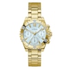Thumbnail Image 0 of Guess Ladies' Blue Dial Gold Tone Stainless Steel Bracelet Watch