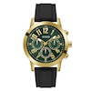 Thumbnail Image 0 of Guess Men's Green Chronograph Dial Black Leather Strap Watch
