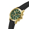 Thumbnail Image 3 of Guess Men's Green Chronograph Dial Black Leather Strap Watch