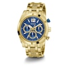 Thumbnail Image 5 of Guess Men's Blue Chronograph Dial Gold Tone Bracelet Watch