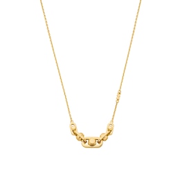 Michael Kors Astor Link Ladies' 14ct Gold Plated Pendant Necklace