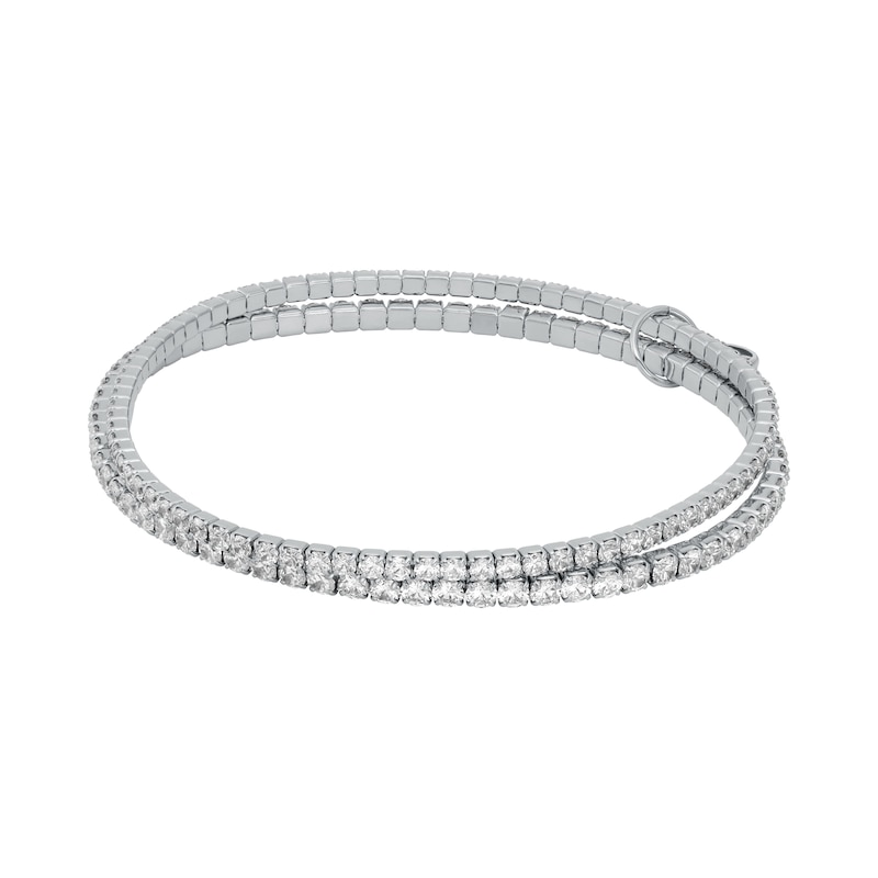 Main Image 1 of Michael Kors Ladies' Kors Brilliance  Rhodium Plated Double Bracelet