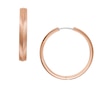 Thumbnail Image 1 of Fossil Harlow Ladies' Linear Texture Rose Gold Tone 37mm Hoop Earrings