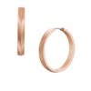 Thumbnail Image 3 of Fossil Harlow Ladies' Linear Texture Rose Gold Tone 37mm Hoop Earrings