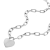 Thumbnail Image 2 of Fossil Harlow Ladies' Linear Texture Heart Stainless Steel Pendant Necklace