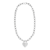 Thumbnail Image 3 of Fossil Harlow Ladies' Linear Texture Heart Stainless Steel Pendant Necklace