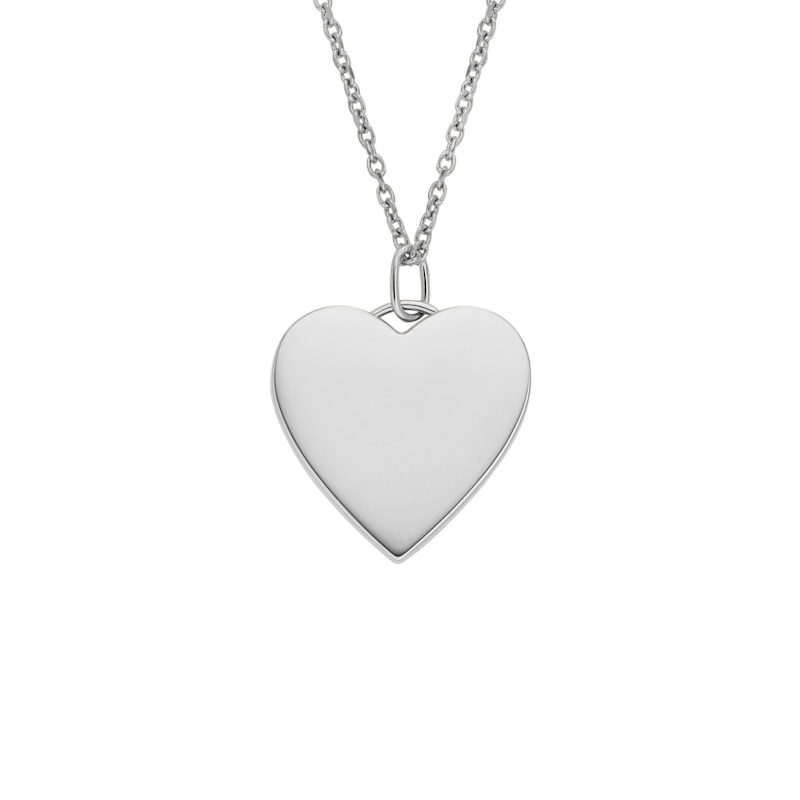 Main Image 1 of Fossil Drew Ladies' Stainless Steel Heart Pendant Necklace