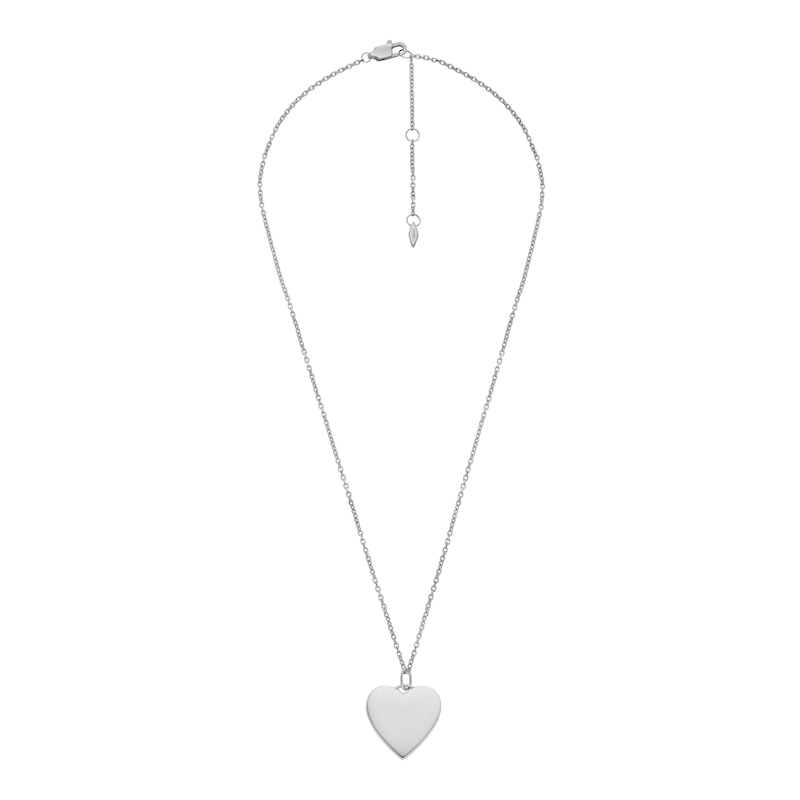 Main Image 4 of Fossil Drew Ladies' Stainless Steel Heart Pendant Necklace