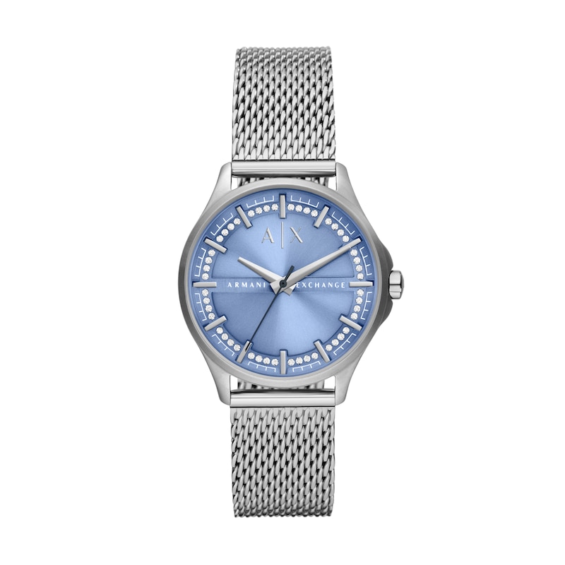 Main Image 1 of Armani Exchange Ladies' Blue Dial Stainless Steel Mesh Strap Watch