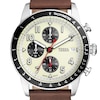 Thumbnail Image 1 of Fossil Sport Tourer Men's Cream Chronograph Dial Brown Leather Strap Watch