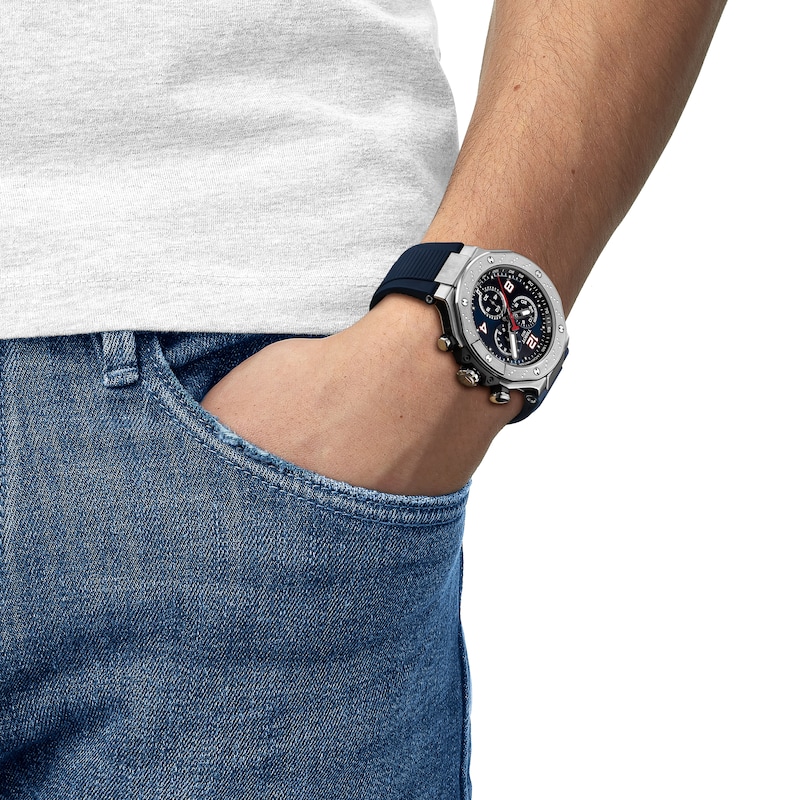 Main Image 6 of Tissot Race Moto GP Men's Navy Silicone Strap Watch