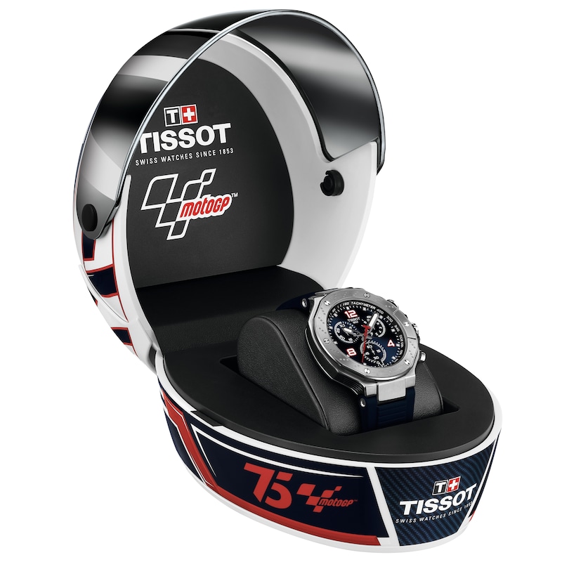 Main Image 8 of Tissot Race Moto GP Men's Navy Silicone Strap Watch