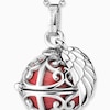Thumbnail Image 1 of Angel Whisperer Sterling Silver Red Chime Wing Pendant Necklace