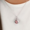 Thumbnail Image 2 of Angel Whisperer Sterling Silver Red Chime Wing Pendant Necklace