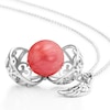 Thumbnail Image 4 of Angel Whisperer Sterling Silver Red Chime Wing Pendant Necklace