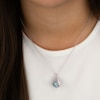 Thumbnail Image 2 of Angel Whisperer Sterling Silver Turquoise Chime Wing Pendant Necklace