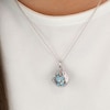 Thumbnail Image 3 of Angel Whisperer Sterling Silver Turquoise Chime Wing Pendant Necklace