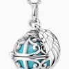 Thumbnail Image 4 of Angel Whisperer Sterling Silver Turquoise Chime Wing Pendant Necklace