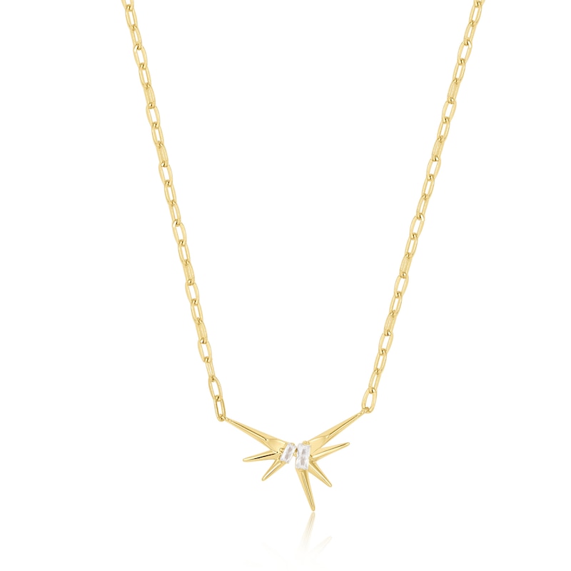 Main Image 1 of Anie Haie 14ct Gold Plated Sparkle Spike Pendant Necklace