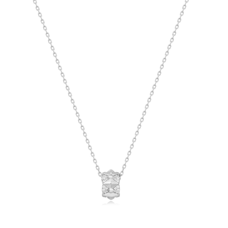 Main Image 1 of Anie Haie Sterling Silver Rhodium Plated Geometric Sparkle Pendant Necklace