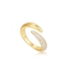 Thumbnail Image 0 of Anie Haie 14ct Gold Plated Cubic Zirconia Sparkle Wrap Adjustable Ring