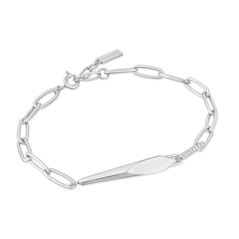 Main Image 1 of Anie Haie Sterling Silver Rhodium Plated Geometric Chunky Chain Bracelet