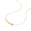 Thumbnail Image 2 of 9ct Yellow Gold Cleo Multi Gem Multi Shape Necklace