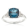Thumbnail Image 0 of 9ct White Gold Bella London Blue Topaz & Diamond Ring