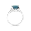 Thumbnail Image 2 of 9ct White Gold Bella London Blue Topaz & Diamond Ring