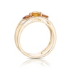 Thumbnail Image 3 of 9ct Yellow Gold Cara Diamond & Citrine Wide Ring