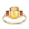 Thumbnail Image 0 of 9ct Yellow Gold Naomi Diamond & Citrine Trilogy Ring