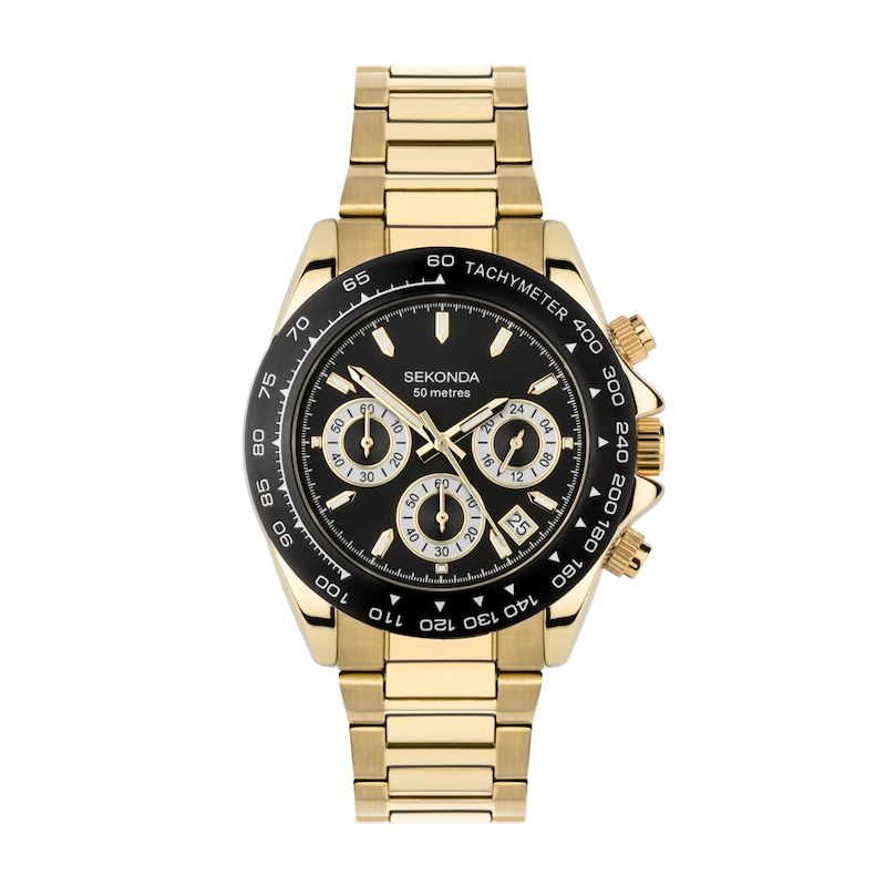 Main Image 1 of Sekonda Circuit Chronograph Men's Gold Tone Stainless Steel Bracelet Watch