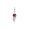 Thumbnail Image 1 of Thomas Sabo Sterling Silver Red Enamel Rose Charm