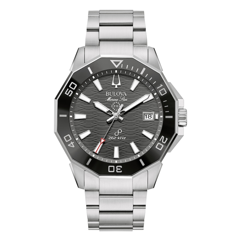 Main Image 1 of Bulova Marine Star Men's Grey Dial Stainless Steel Bracelet Watch