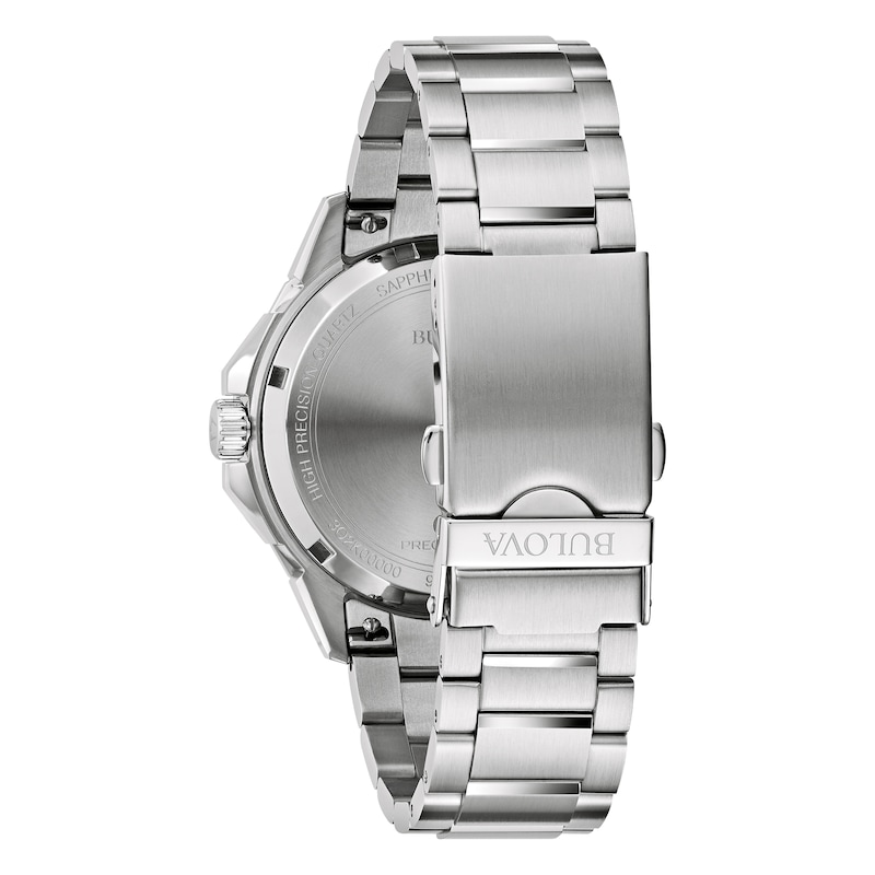 Main Image 3 of Bulova Marine Star Men's Grey Dial Stainless Steel Bracelet Watch