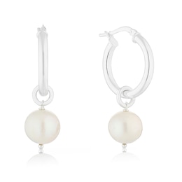 Sterling Silver Freshwater Pearl Drop Earrings