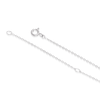 Thumbnail Image 2 of Sterling Silver Rose Quartz 3D Heart Pendant 16+2 Inch Necklace