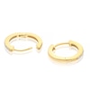 Thumbnail Image 2 of Sterling Silver & 18ct Yellow Gold Plated Vermeil CZ 11mm Huggie Hoop Earrings