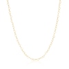 Thumbnail Image 0 of Sterling Silver & 18ct Yellow Gold Plated Vermeil Heart Chain 16+2 Inch Necklace