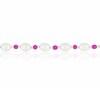 Thumbnail Image 2 of Sterling Silver Freshwater Pearl & Pink Beaded 7+1 Inch Bracelet