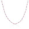 Thumbnail Image 1 of Sterling Silver Freshwater Pearl & Pink Beaded 17+2 Inch Necklace