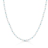 Thumbnail Image 1 of Sterling Silver Freshwater Pearl & Blue Beaded 17+2 Inch Necklace