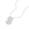 Thumbnail Image 2 of Sterling Silver Cubic Zirconia 'S' Bubble Initial Necklace