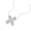 Thumbnail Image 2 of Sterling Silver Cubic Zirconia 'X' Bubble Initial Necklace