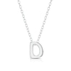 Thumbnail Image 1 of Sterling Silver 'D' Initial Necklace