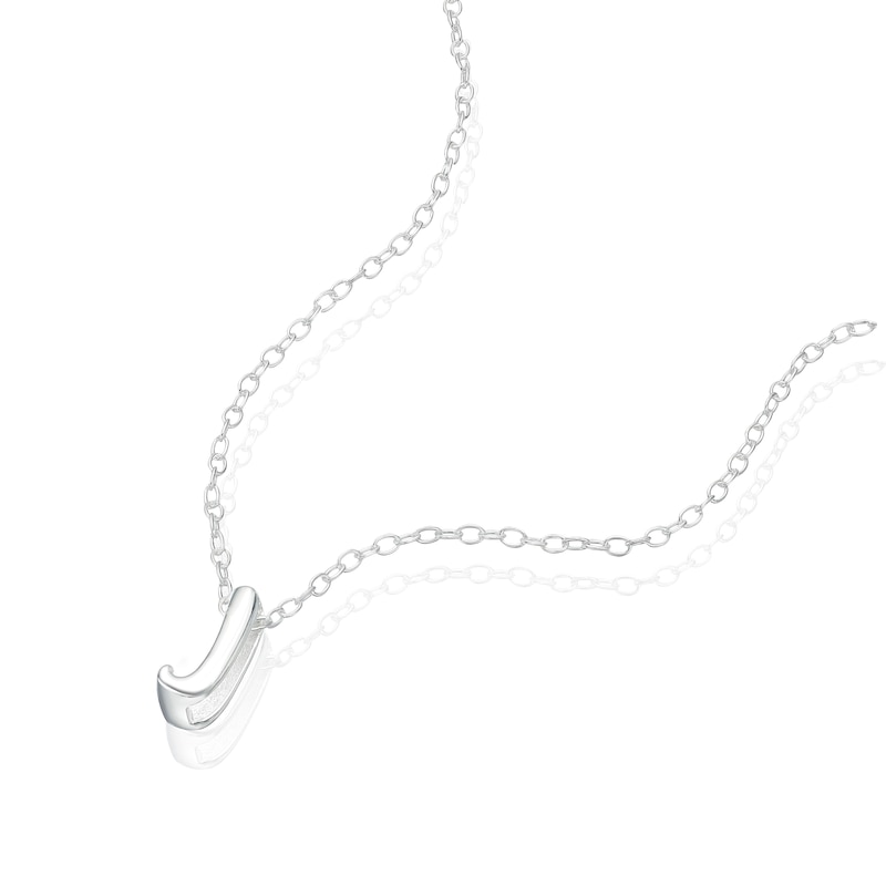 Main Image 2 of Sterling Silver 'J' Initial Necklace