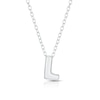 Thumbnail Image 1 of Sterling Silver 'L' Initial Necklace