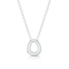 Thumbnail Image 1 of Sterling Silver 'O' Initial Necklace