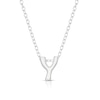 Thumbnail Image 1 of Sterling Silver 'Y' Initial Necklace