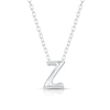 Thumbnail Image 1 of Sterling Silver 'Z' Initial Necklace